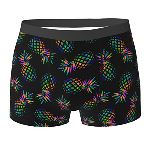 Wizfuyq Colorful Pineapples Men's Trunks Underwear Moisture-Wicking Breathable Stretch Leggings Briefs M #TOP12