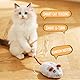 MplehDa Katzenspielzeug Elektrisch Spielmaus, Magic Maus Katze, Spielmaus für Katzen, Spielzeug Katze mit USB Kabel für Katzenauslauf und Gegen Langeweile