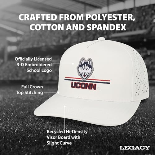 Gorra Legacy NCAA Connecticut Huskies blanca talla única miniatura 3
