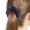 LilySilk-Silk-Hair-Scrunchies-for-FrizzBreakage-Prevention-100-Mulberry-Silk-Hair-Ties-No-Damage-Elastic-Silk-ponytail-Holders-1Pc-Charcoal-Purple LILYSILK Silk Hair Scrunchies for Frizz&Breakage Prevention, 100% Mulberry Silk Hair Ties No Damage, Elastic Silk ponytail Holders, 1Pc, Charcoal Purple