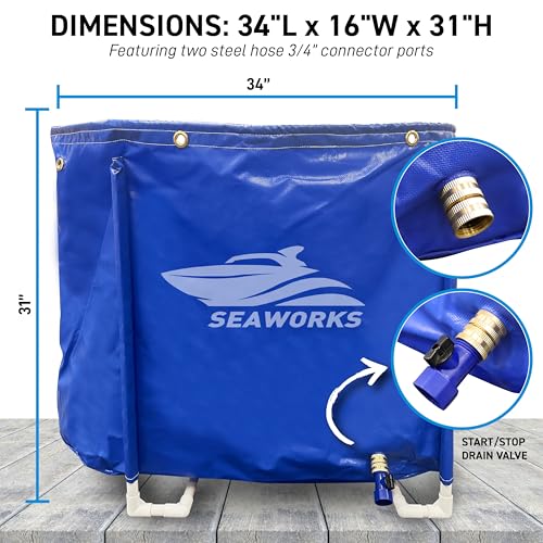 Bolsa para enjuague de motor fuera de borda para motores marinos y sterndrives miniatura 4