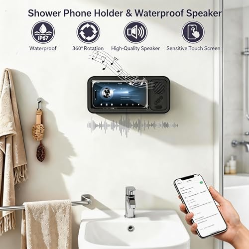 Support de téléphone étanche pour douche : protégez votre écran de l'eau et de la buée - 2