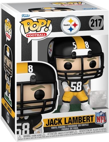 Jack Lambert Pittsburgh Steelers Vinyl Figure Away White Jersey Eco Tek Protector Case