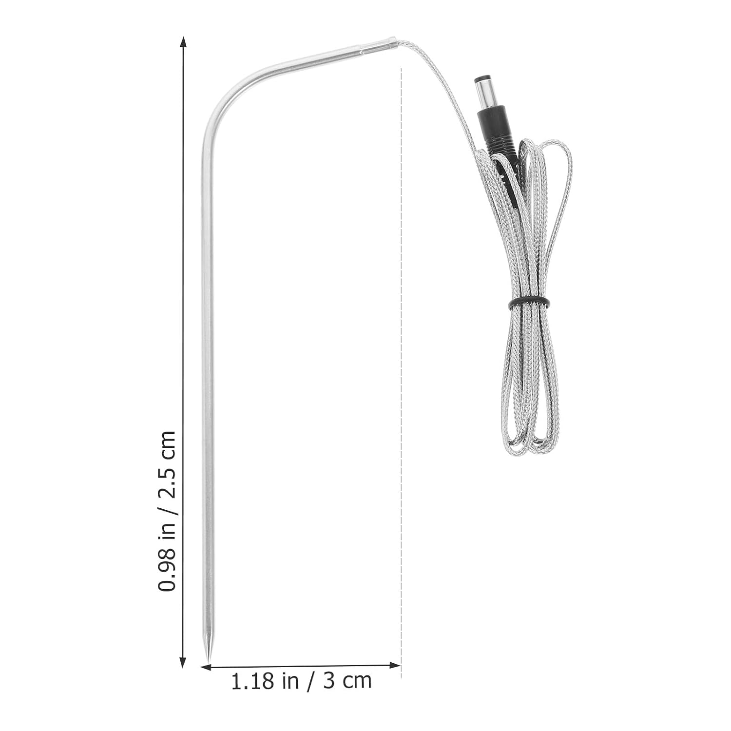 Grill Meat Probe and Ambient Temperature Probe Replacement Set with Holder Compatible for Thermopro BBQ Cooking Thermometer for Outdoor and Kitchen Use