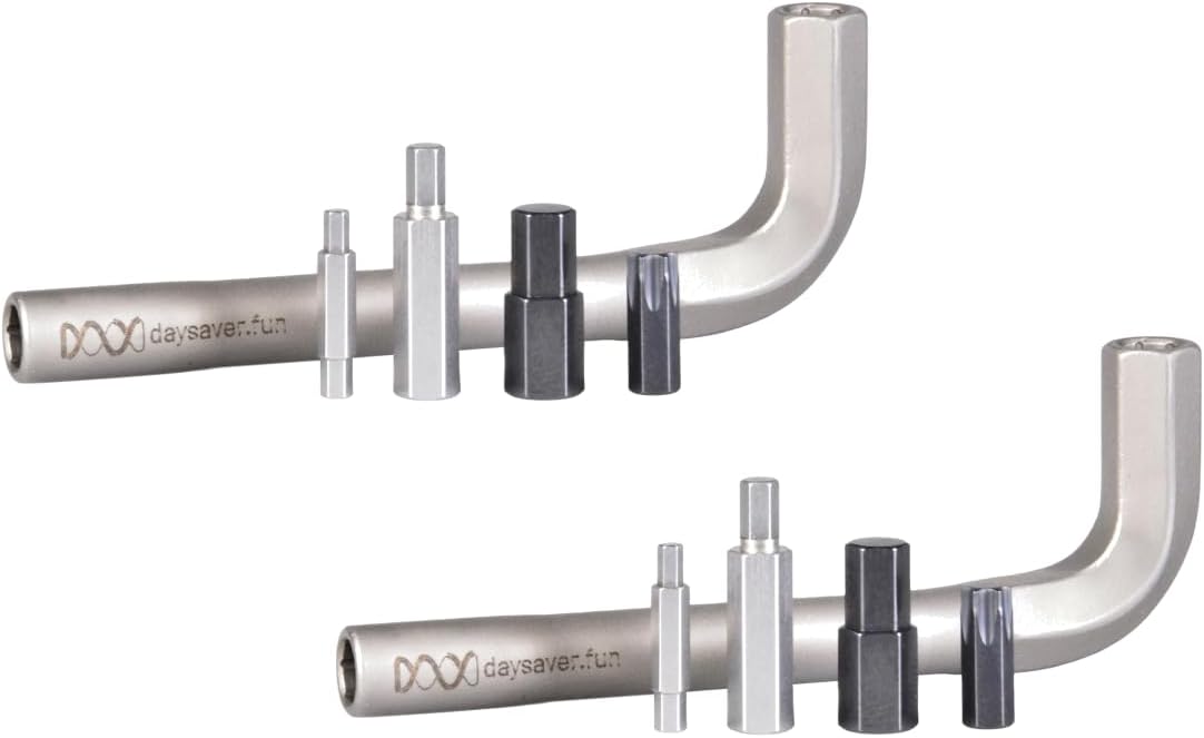 Daysaver Essential8 Stainless Multi-Tool Bundle Compact, Magnetic, Plasma-Coated Handyman Kit