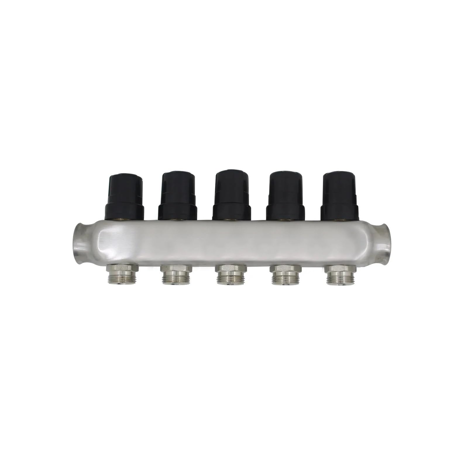 Colector de distribución Agua Acero Inoxidable for Sistema calefacción por Suelo Radiante (2-11 Puertos) 1"(DN25)*1/2 "(DN15)(2 Port)