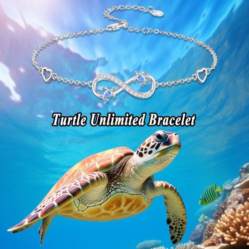 Image of 925 Sterling Silver Layered Ankle Bracelets for Women Jewelry Gifts | 925 Sterling Silver Layered Sea Turtles /Elephant /Wave Anklet Animal Bracelet Summer Ocean Beach Jewelry Gifts for Women