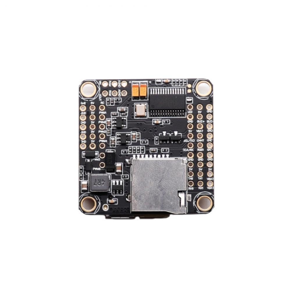 Metter il fondo a view of F4V3S Flight Controller showing SD card slot