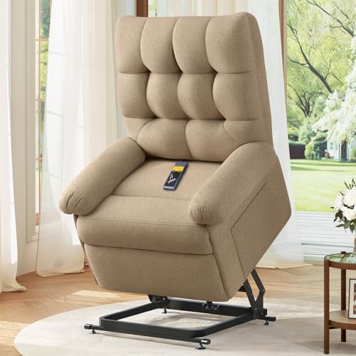 Power Lift Recliner Chair for Elderly, Triple Motor Lift Chair wi...