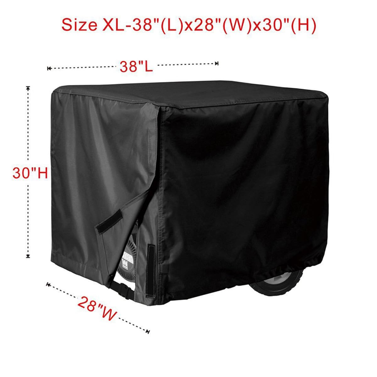 Funda Protectora para Generador Exterior Cubierta y Resistente UV para Jardín y Patio Poliéster con Costuras Reforzadas Protección contra Lluvia y Polvo