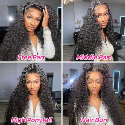 Image of Pizazz 13x4 HD Lace Front Wigs Human Hair Pre Bleached Knots