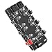 6 Way Splitter Hub, 4PIN PWM Fan Speed Control and 3PIN ARGB Lighting Expansion Board, 1 to 6 Fan and RGB Extender for PC Motherboard with Dual Mounting Options (IDE Interface)