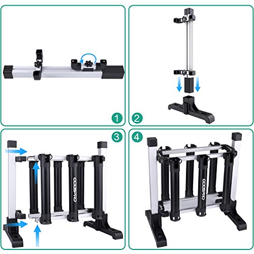Fishing Rod Rack, Fishing Rod Holder - 2 Styles Holds Up 6 or 18 Rods - for Freshwater Fishing Rods and Combos - Thumbnail 4