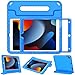 LTROP New iPad 10.2 Case, iPad 7th Generation Case for Kids, iPad 10.2 2019 Kids Case Shockproof Light Weight Handle Stand Case for iPad 7th Gen 10.2" and Air 3 - Blue