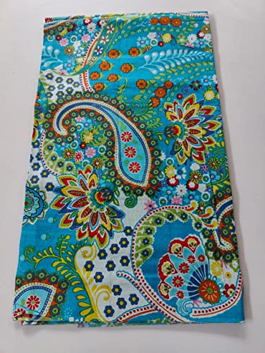 Image of Floral Printed Cotton Fabric Cloth Hand Block Print Fabric Women Material Running Jaipuri Hand Block Printed Women Dress Material Kurtis Natural 44 inch Inches Width 2.5 Meter (Pattern 20)