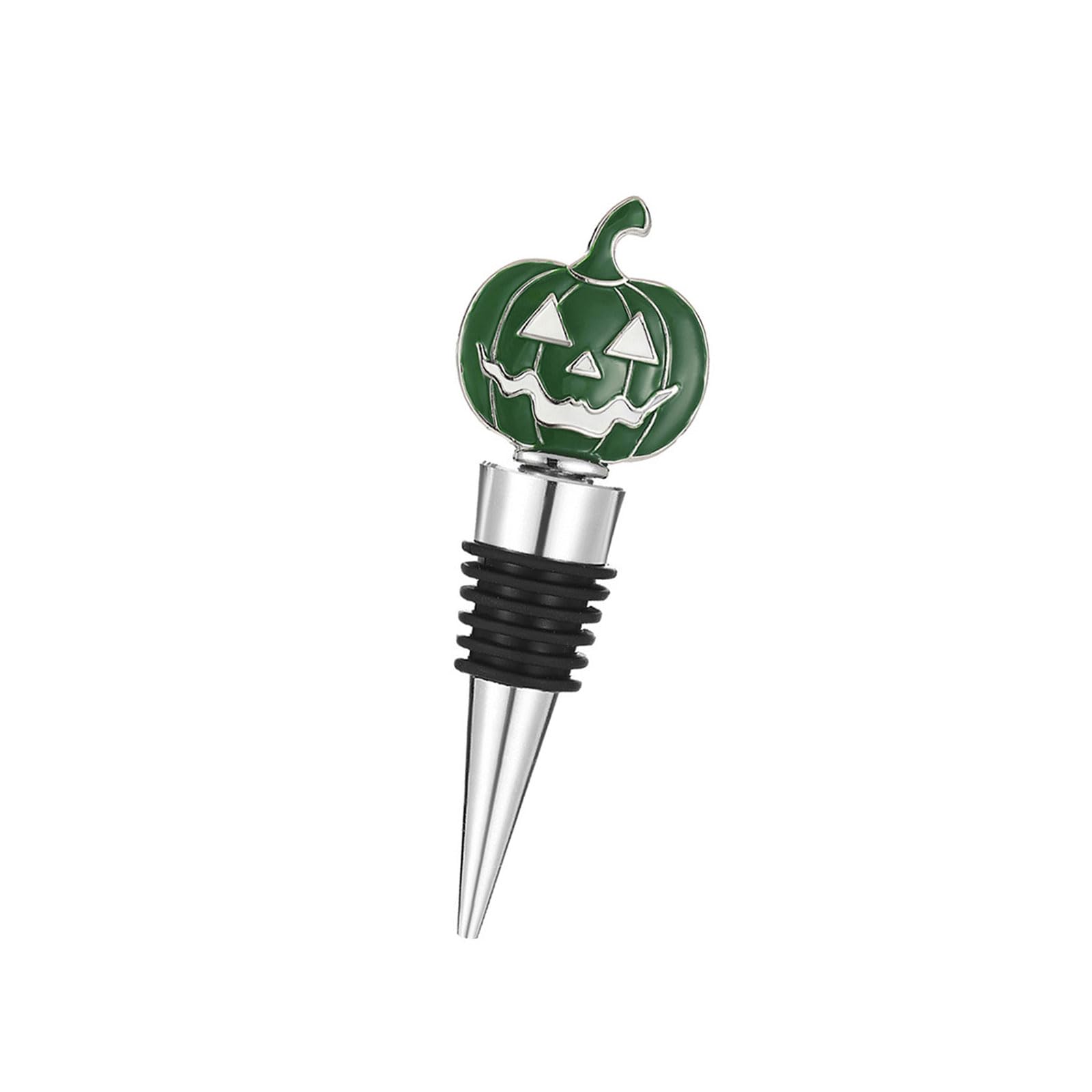 Tsophreniq Green Festival Halloween Wine Stopper Unique Pumpkin Shape Decoration Champagnes Preserver Accessory Bottle Cork Halloween Pumpkin Wine Stopper Shaped