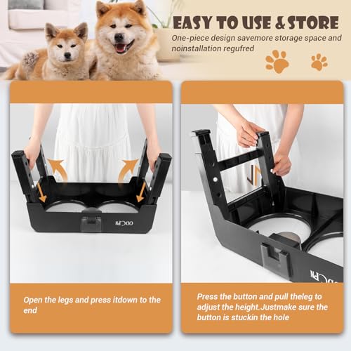 ODCPN-Elevated-Dog-BowlsDog-Feeder-with-2-Stainless-Steel-Bowls-1-Slow-Feeder-Bowls6-Heights-Adjustable-Raised-Dog-Bowls-Stand-for-Medium-Large-DogsNon-Slip-Dog-Food-Stand-Catchment-Drawer-Design