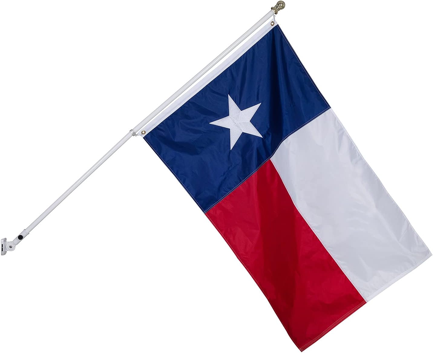 Texas State Flag, 3x5 FT, Heavy Duty Nylon, UV Fade Resistant, Embroidered Stars, Sewn Stripes, Brass Grommets - Image 6