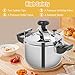 GXFCHYL 7L Stainless Steel Pressure Cooker Pressure Canner Rice Cooker Pressure 60Kpa Quick Cooking Pressure Pot Suitable for Induction Stove, Electric Stove, Gas Stove