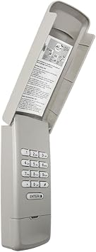 Garage Door Opener Keypad Compatible with Liftmaster Chamberlain Craftsman Garage Door Opener with 315/390 MHZ Learn Button Since 1993, Replace 877Max 878Max Garage Door Keypad Wireless Keyless Entry