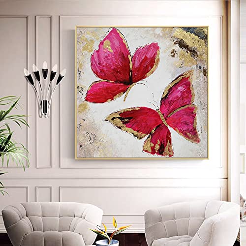 Grand tableau abstrait papillon 3D pour décorer une chambre de bébé - 7