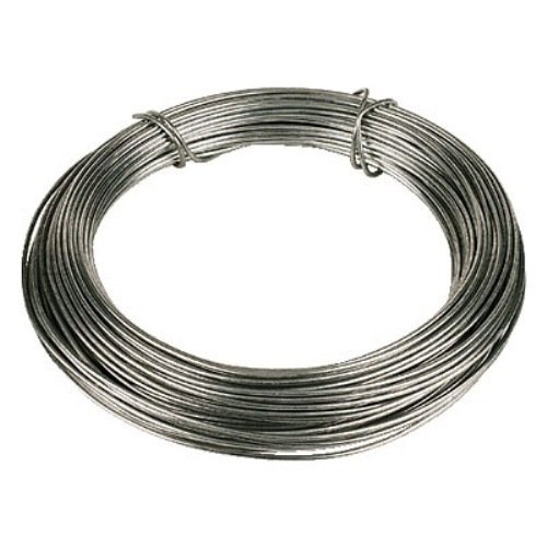 Floralcraft Garden Wire 1.6 mm x 30 m Galvanised Steel Rust Free Wire Extra Strong
