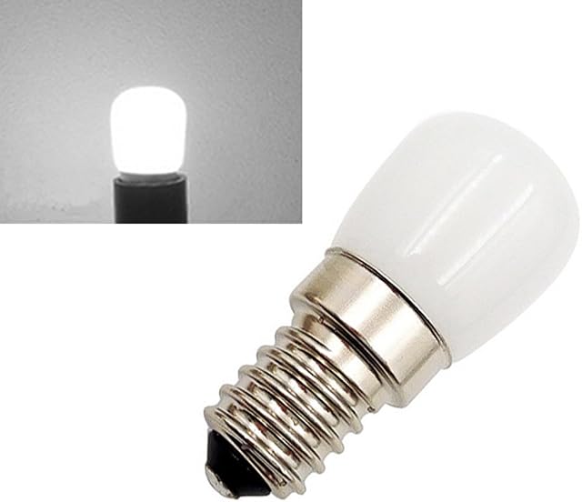 2 x 230 V 1.5 W E14 mini LED white replacement lamp for sewing machine fridge lamp bulb light