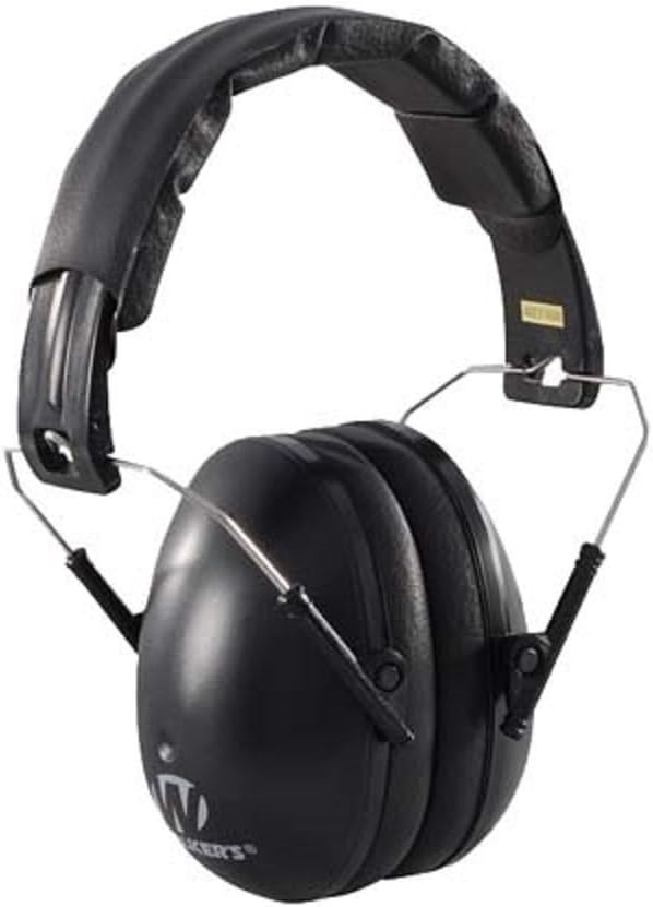 WALKER'S Youth & Women's Shooting Low Profile Folding Padded Headband Adjustable Hearing Protection Earmuffs