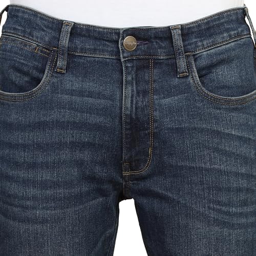 Image of Wrangler Men Blue Relaxed Fit High Rise Jeans