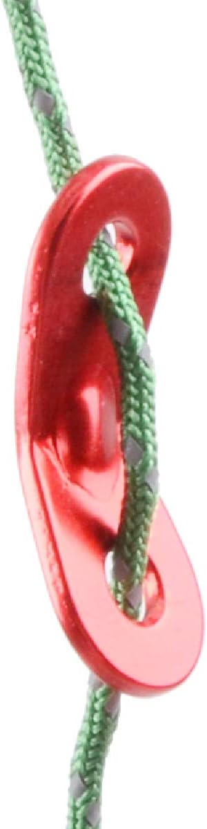 Azarxis Aluminum Guyline Tensioner Guy Rope Adjuster Wind Cord Buckle 12 Pack Lightweight for Camping Hiking Backpacking Picnic Outdoor Tent Accessory (Eyes Shape (Red) - Image 5