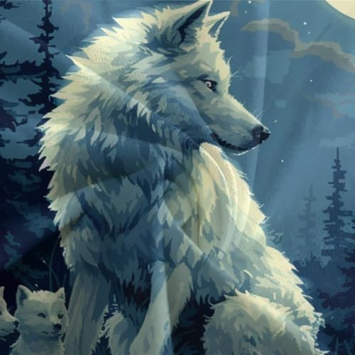 Housses de couettes loup lit single microfibre contre transpiration - 7