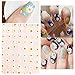 8 Sheets Flower Stickers Decals 3D Elegant Daisy Nail Art Supplies Designer White Floral Sunflowers Design for Spring Summer DIY Acrylic Decoration
