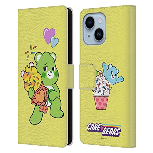 Coque Care Bears iPhone 14 Plus étui portefeuille cuir imprimé Sucré Et Salé