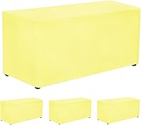 Vista 21 de PLOYMONO - Juego de 2 manteles ajustables, mantel de longitud hasta el suelo para mesa rectangular de 4 pies (122x61 cm) de poliéster, ideal