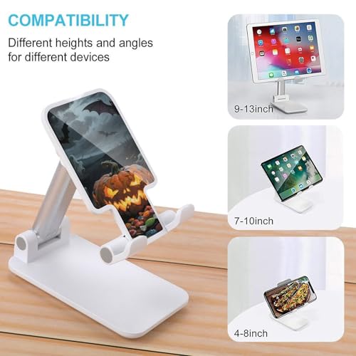 Support téléphone portable pliable réglable citrouille foncée universel Android iPhone