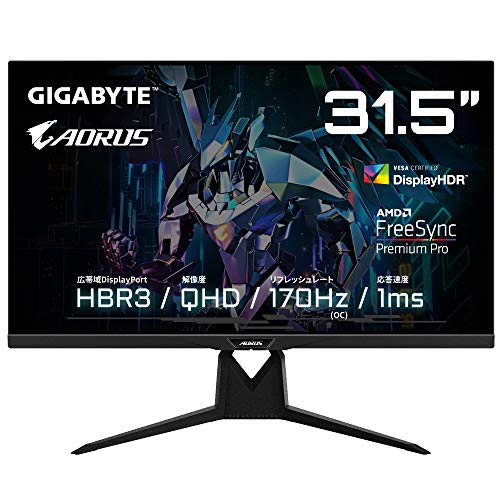 Amazon.co.jp: GIGABYTE AORUS FI32Q Gaming Monitor (31.5 Type/QHD
