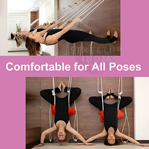 Image of Streetup India Yoga Wheel With Blocks, Strap and Wall Rope for Men and Woman| With High Density Strong Foam