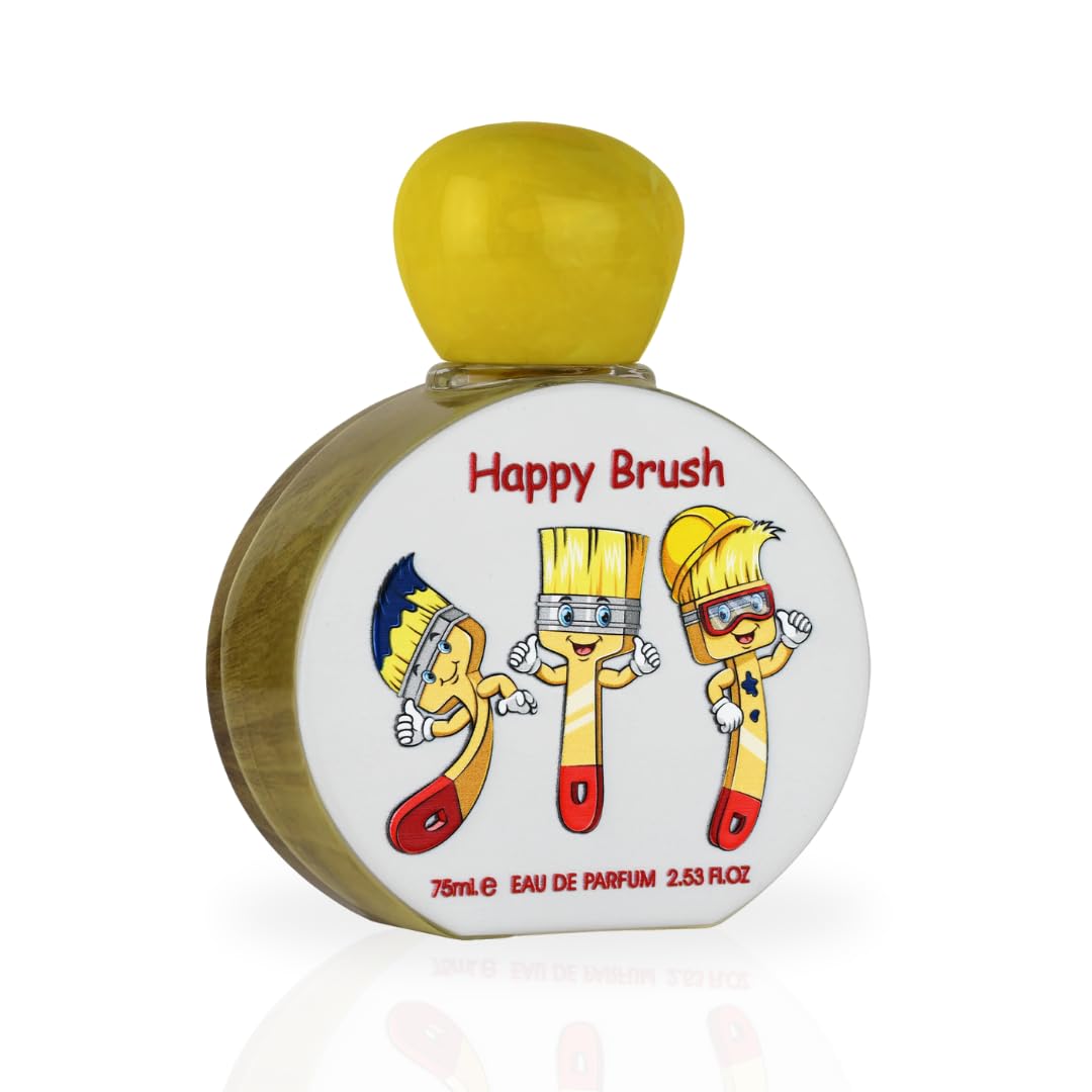 Lattafa Pride Happy Brush For Kids Eau De Parfum Spray 75ML (2.5 OZ) Long Lasting Fresh, Fruity, Gourmand Fragrance.