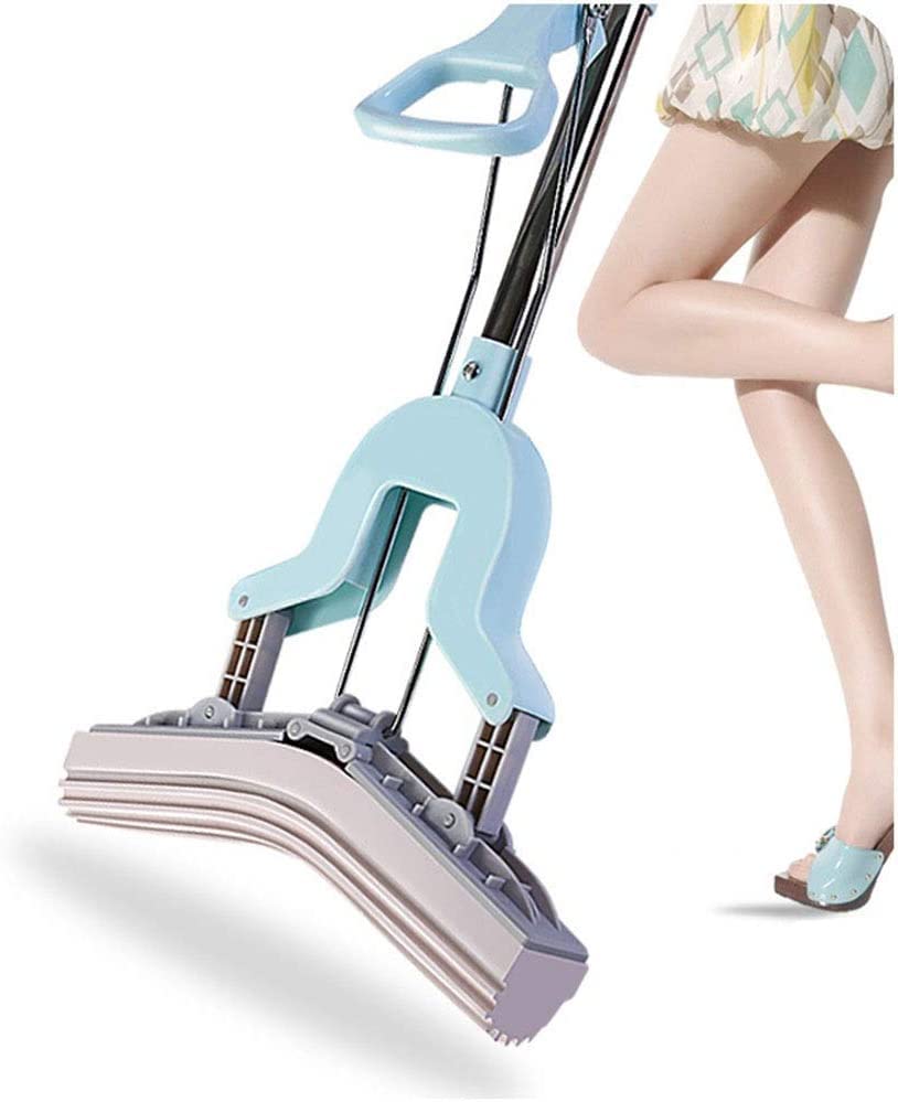Deoxys Sponge Mop with Iron Handle & Brush, 2 in 1 Squeeze Roller Mop ,Super Absorbent Sponge Heads Refills for Hardwood Kitchen Bathroom Floor Cleaning (B0BJQLQK6W) Amazon Price History, Amazon Price Tracker