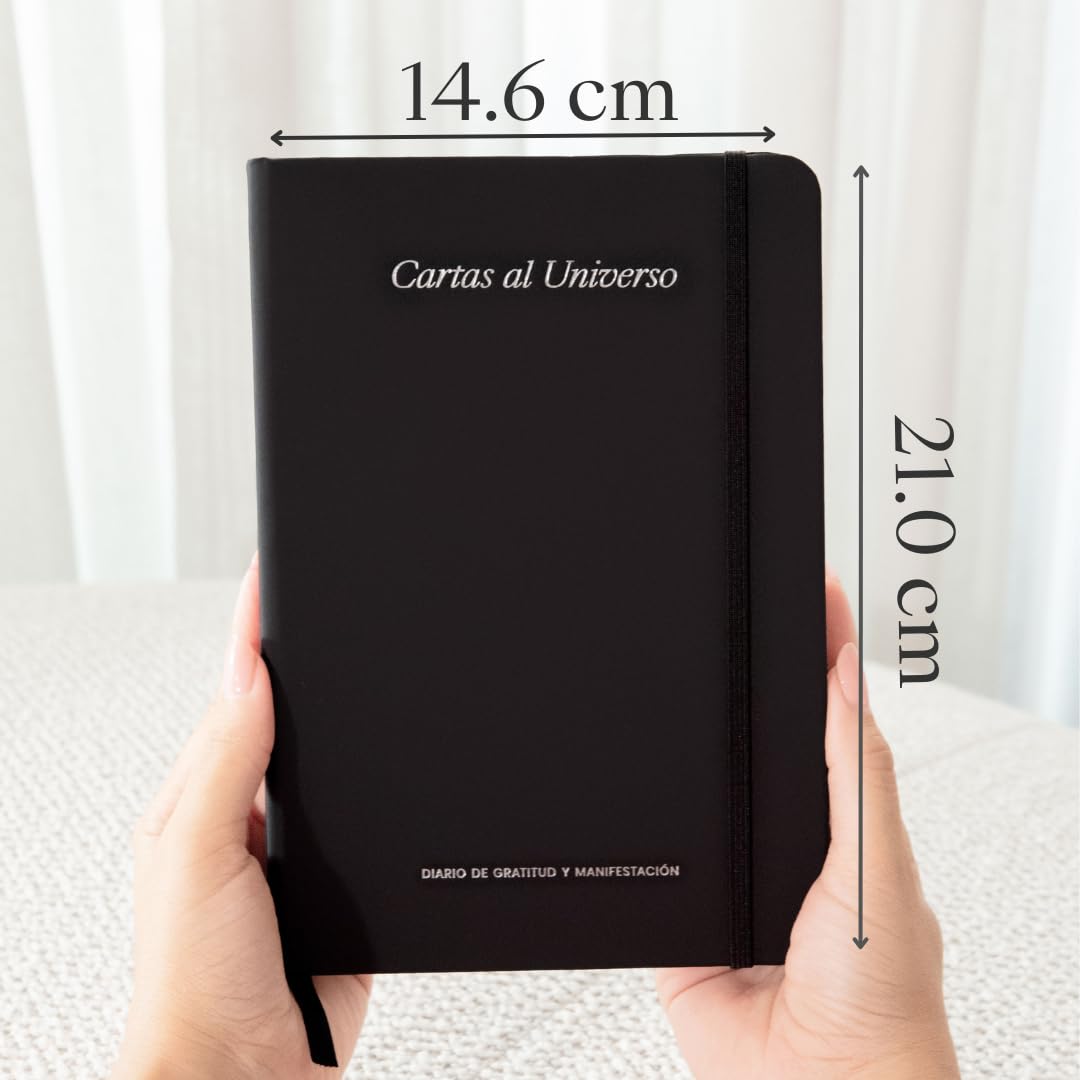 Letters to the Universe™ - Diario diario de gratitud de 115 páginas para mujeres y hombres, diario de gratitud y manifestación, diario guiado simple para el bienestar, regalo espiritual reflexivo,