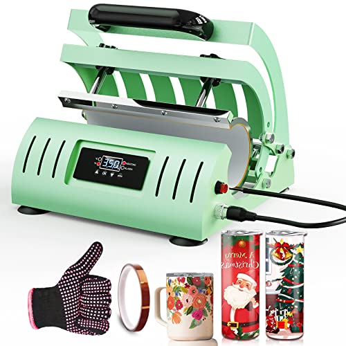 Tumbler Heat Press, 2023 Tumbler Mug Heat Press Machine 110V Easy to Operate for 11-30 oZ Straight Sublimation Blanks Tumbler, 11 0Z 15 0Z Mug Cup Press Machine DIY Heat Transfer Print