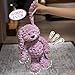 TONGSONG Plush Purple Rabbit Stuffed Animal Soft Plushies Huggable Cartoon Bunny Plush Toy 12.6 Inch