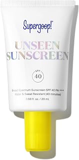 Unseen Sunscreen - SPF 40 - Clear & Invisible Face Sunscreen + Broad Spectrum + Makeup-Gripping Primer - Weightless, Scentless, Oil Free - For All Skin Types & Tones - 0.68 fl oz