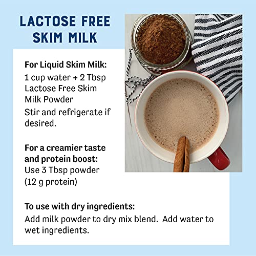 Judee’s Lactose Free Skim Milk Powder 11 Oz - 100% Non-Gmo And Rbst Hormone-Free - Low Carb - Gluten-Free And Nut-Free - Made From Real Dairy - Great For Reconstituting And Baking #TOP4