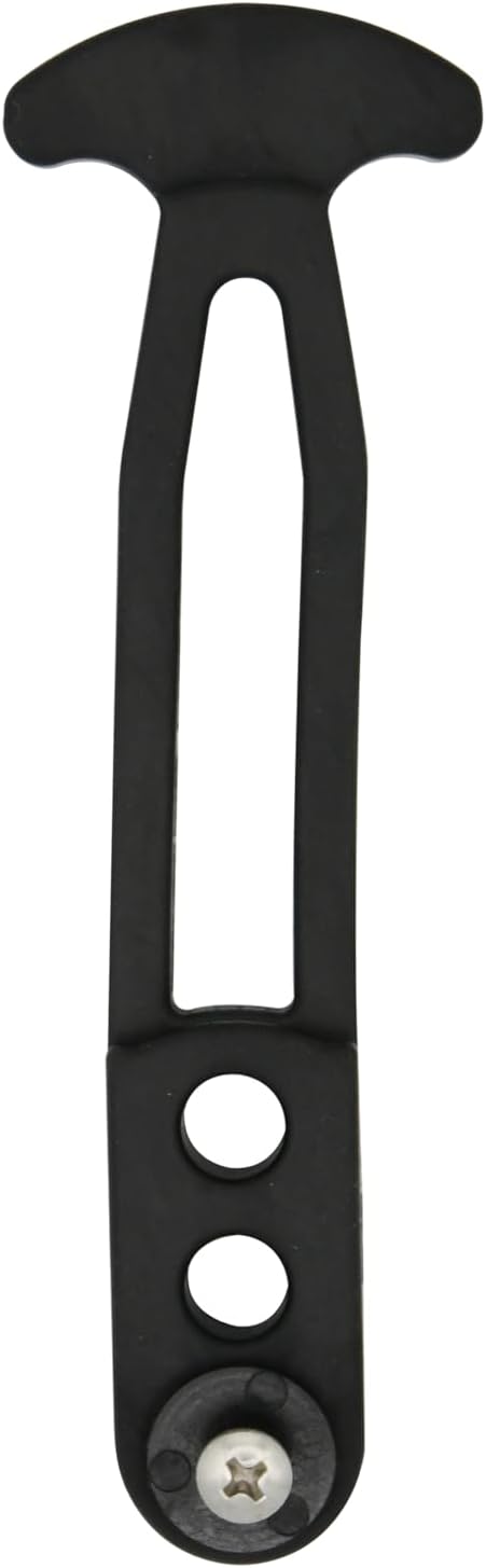 Vinland Marine Black Rubber Latch Band Adjustable Bungee Cord for Boarding Ladder, bass Boat Ladder. Boat Trailer Ladder (6" Long, Three Holes)