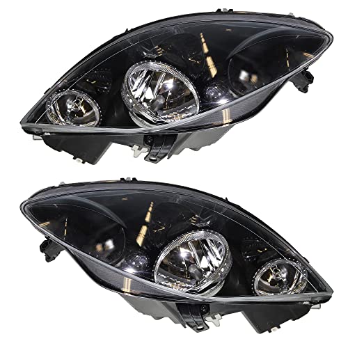 BESTPRICE 2x phares avant Phares principaux gauche + droite Compatible avec SEAT ALTEA (5P1), ALTEA XL (5P5, 5P8), LEON (1P1), TOLEDO 3 (5P2)