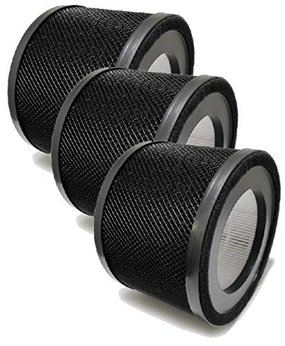 NispiraTrue HEPA Replacement Filter for Air Purifier, Compatible with Tao Tronics TT-AP001, 3 Packs