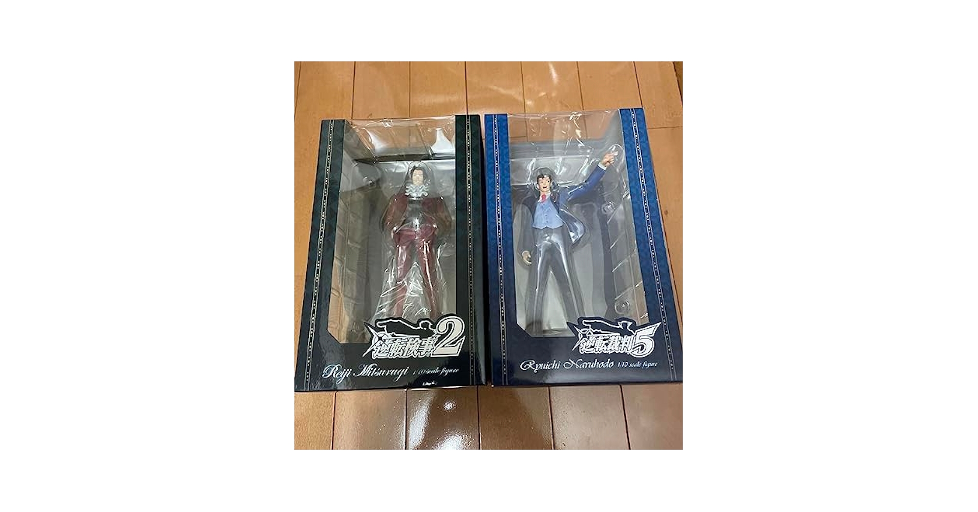 Amazon.co.jp: 逆転裁判 成歩堂龍一 御剣怜侍 1/10スケール