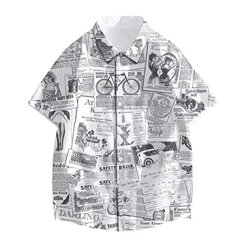 Chemise imprimée 3D manches courtes tenue de rue amusante pour homme et femme S - 2