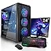 Produktbild SYSTEMTREFF Basic Gaming Komplett PC Set AMD Ryzen 5 5500GT 6x4.4GHz | AMD RX Vega 7 4K HDMI DX12 | 256GB SSD | 16GB DDR4 RAM | WLAN Desktop Paket Computer für Gamer, Gaming